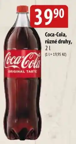 Bala Coca-Cola, různé druhy nabídka