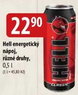 Bala Hell energetický nápoj nabídka