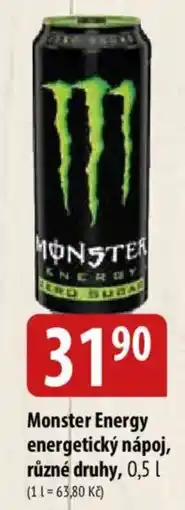 Bala Monster Energy energetický nápoj nabídka