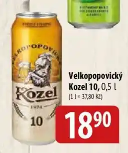 Bala Velkopopovický Kozel 10 nabídka