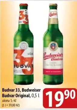 Bala Budvar 33, Budweiser Budvar Original nabídka