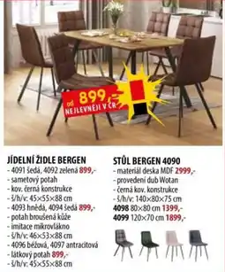 IDEA nábytek Bergen jídelní židle nabídka