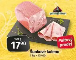 COOP TIP Kostelecké uzeniny šunkové kolen nabídka