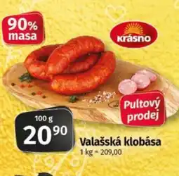 COOP TIP Krásno valašská klobása nabídka