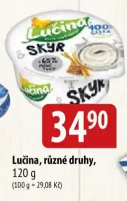 Bala Lučina, různé druhy nabídka