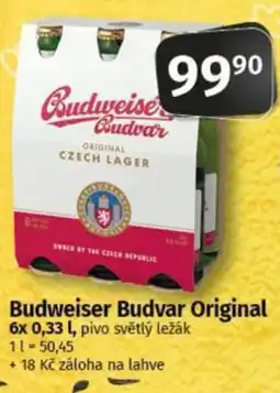 COOP TIP Budweiser Budvar Original nabídka