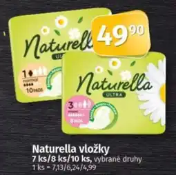 COOP TIP Naturella vložky nabídka