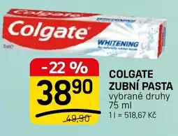 Flop Colgate zubní pasta nabídka