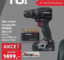 Kaufland Parkside aku vrtací šroubovák ppabss 20 li a1 nabídka