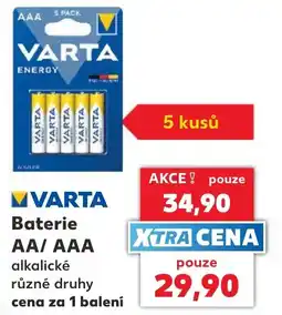 Kaufland Varta baterie aa aaa nabídka