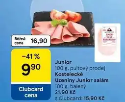 Tesco Junior salám nabídka