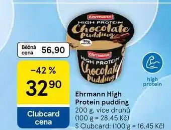 Tesco Ehrmann High Protein pudding, 200 g, více druhů nabídka