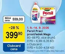 Tesco Persil Prací prostředek Mega, 80-88 PD, více druhů nabídka