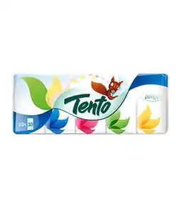 Tesco Tento papírové kapesníčky,10x10ks, 3-vrstvé , různé druhy 100ks nabídka