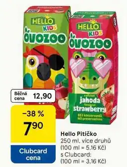 Tesco Hello Pitíčko, 250 ml, více druhů nabídka