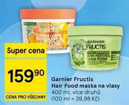 Tesco Garnier Fructis Hair Food maska na vlasy, 400 ml, více druhů nabídka