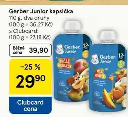 Tesco Gerber Junior kapsička nabídka