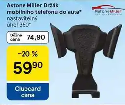 Tesco Astone Miller Držák mobilního telefonu do auta, nastavitelný úhel 360° nabídka