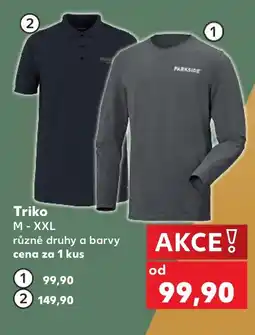 Kaufland Parkside triko nabídka