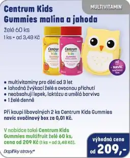 PharmaPoint Centrum Kids Gummies malina a jahoda nabídka