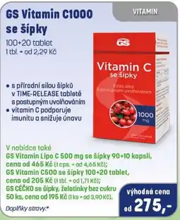 PharmaPoint GS Vitamin C1000 se šípky nabídka