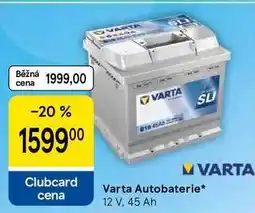 Tesco Varta Autobaterie, 12 V, 45 Ah nabídka