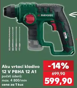 Kaufland Parkside aku vrtací kladivo 12 V PBHA 12 A1 nabídka