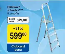 Tesco Hliníkové schůdky, 5 stupňů nabídka