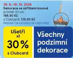 Tesco Dekorace se skřítkem kovová průměr 22 cm nabídka