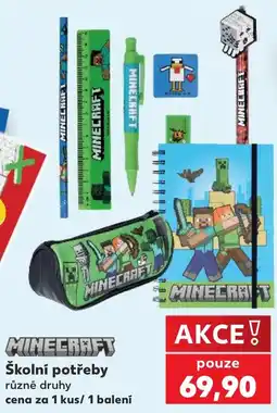 Kaufland Minecraft školní potřeby nabídka