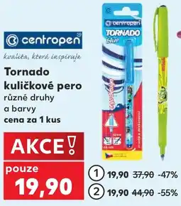 Kaufland centropen Tornado kuličkové pero nabídka