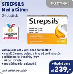 PharmaPoint Strepsils Med a Citron nabídka
