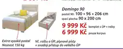 Nábytkáři Čech a Moravy Domingo 90 Postele dvoulůžkové nabídka