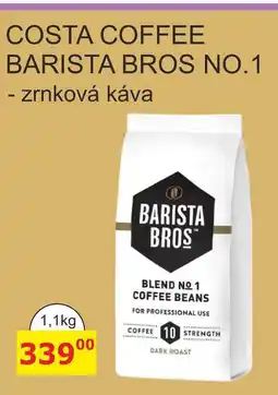 BENE Nápoje COSTA COFFEE BARISTA BROS NO.1 - zrnková káva nabídka