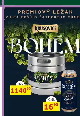 BENE Nápoje KRUŠOVICE BOHÉM 30L sud nabídka