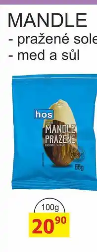 BENE Nápoje MANDLE - pražené sole nabídka