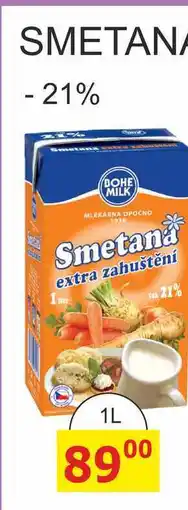 BENE Nápoje BOHE MILK SMETANA extra zahuštěná - 21% nabídka
