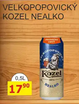 BENE Nápoje VELKOPOPOVICKÝ KOZEL NEALKO nabídka