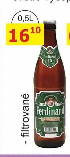 BENE Nápoje Ferdinand Výčepní světlé pivo 0,5l filtrované nabídka