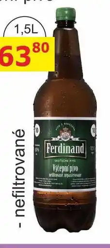 BENE Nápoje Ferdinand Výčepní světlé pivo 1,5l nefiltrované nabídka