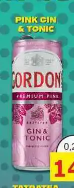 BENE Nápoje GORDON FREMIUM PINK GIN & TONIC nabídka