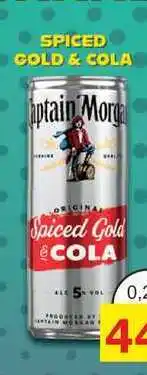 BENE Nápoje Captain Morgan SPICED GOLD & COLA nabídka