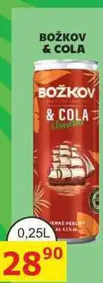 BENE Nápoje BOŽKOV & COLA nabídka