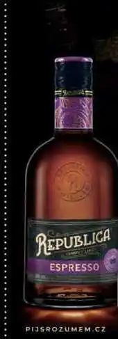 BENE Nápoje REPUBLICA ESPRESSO nabídka