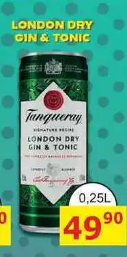 BENE Nápoje Tanqueray LONDON DRY GIN & TONIC nabídka