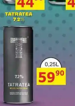 BENE Nápoje TATRATEA 7,2% nabídka