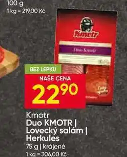 Hruška kmotr Lovecký salám, Herkules nabídka