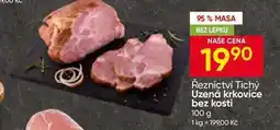 Hruška Řeznictví Tichý Uzená krkovice bez kosti nabídka