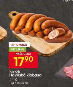 Hruška Kmotr Havířská klobása nabídka