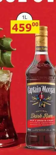 BENE Nápoje Captain Morgan Dark 1l 40% nabídka